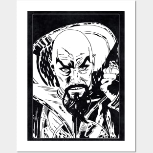 MING THE MERCILESS - Flash Gordon (Black and White) Posters and Art